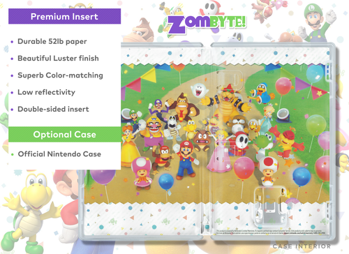 Custodia di ricambio Super Mario Party: inserto premium su due lati per Nintendo Switch - Foto 9 di 9