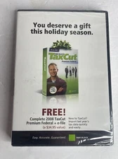 H&R Block Tax Cut Premium Fed + e-file 2008, Tax Prep NIB Sealed