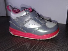 Jordan Flight Toddler Sneaker 364759-029 Pink Gray Metal Metallic Silver 7C