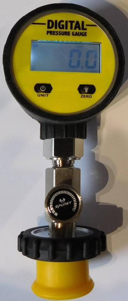 Präziser FLASCHENDRUCKPRÜFER DIGITAL - GK 1 - 200 BAR- Prüfmanometer - Prüfgerät - Bild 2 von 4