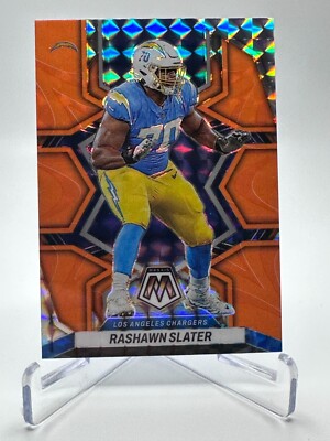 Rashawn Slater REACTIVE ORANGE MOSAIC PRIZM SP 2022 Panini Mosaic #105