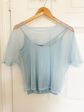 NEW Emporio Armani Women Blue Set of Two Top Tank Size 38 Fit M