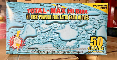 Large Size Emerald Total Max High Risk Latex Gloves 15mil 10pks/ One Case