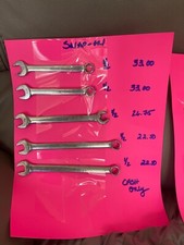 snap on  wrenches misc sized