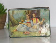 Vintage MORTON PURE CONFECTIONARY Ad Litho Tin Box , Collectible
