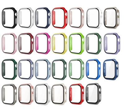 GADGETCOM Hard PC Case with Glass Screen Protector for Apple Watch Series 10 42mm 46mm