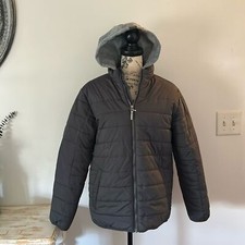 Pacific Trail Youth Grey Zip Up Puffer Jacket Youth size XL 18