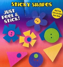 Foam Sticky Shapes Assorted Self-Adhesive Sizes and Colors - 1,000 Pieces