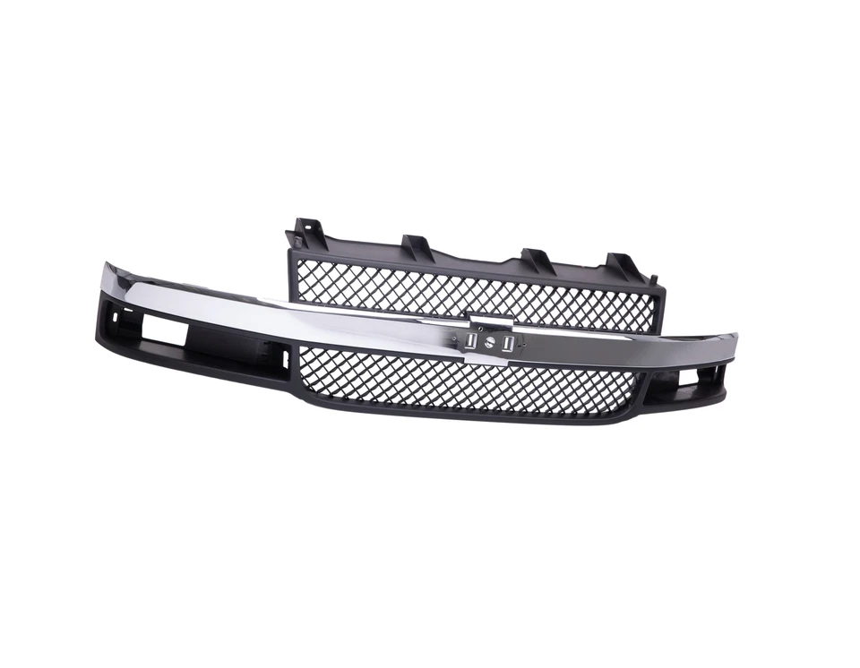 Front Grille For Chevrolet Express Van 1500 2500 3500 03-17 With Chrome Molding Foto 2 de 4