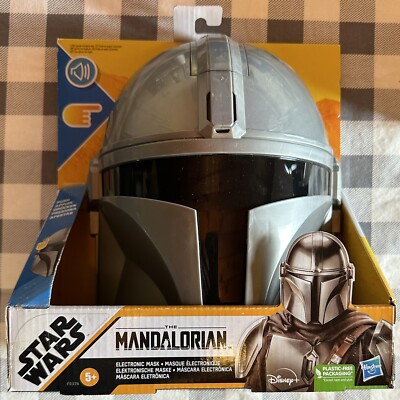 NIB - Star Wars The Mandalorian Electronic Mask With Sound Effects - Hasbro