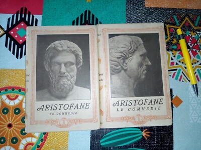 COD.616F ARISTOFANE LE COMEDIE ITALIENISCHES VERLAGSBILD VOL. 1 E 2