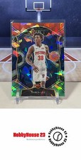 2020-21 Panini Select Red White Green Cracked Ice #97 Saben Lee Pistons Rookie