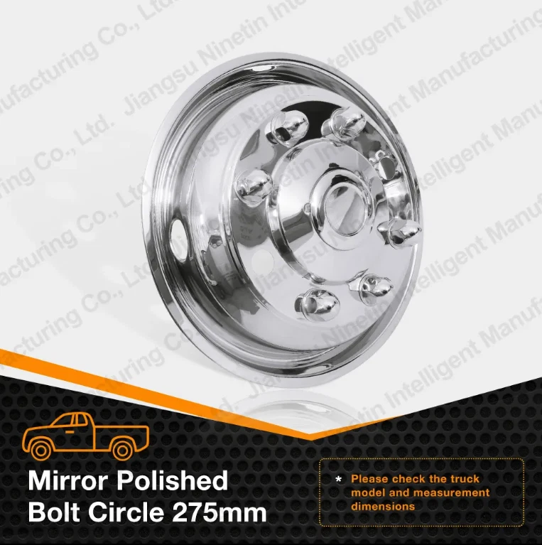 19.5英寸车轮模拟器8凸耳4手孔适用于雪佛兰GMC/福特/日力诺/国际 — 第 2/4 张图片