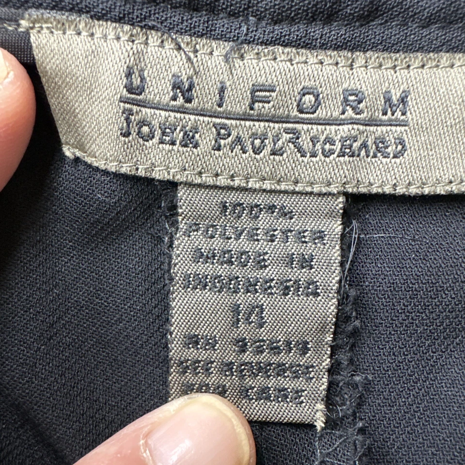 John Paul Richard NWT Woman’s 32x28 Solid Black Dress Pants Uniform - Image 3 of 4