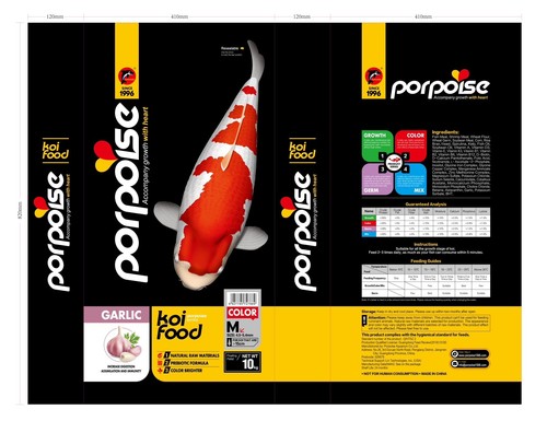 Porpoise Koi Fish Food Pellet Color Enhancing 1KG/2.2LB - Picture 4 of 4