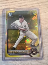 2022 Bowman Draft Sapphire ROBERT MOORE #BDC-131 1st Yellow Refractor /99 SP