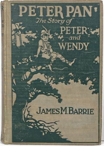 1924 PETER PAN AND WENDY Antique FIRST ED Childrens J M BARRIE vtg Disney c 1911