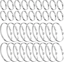 36 Pack CV Boot Clamps, 304 Stainless Steel Crimp Bands, CV Joint Boot Crimp USA
