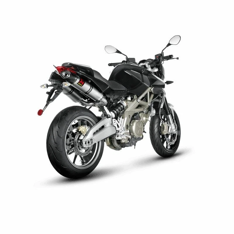Escape Akrapovic titanio sin cordones (legal en carretera) Aprilia Shiver 750 2010-2016 Foto 2 de 2