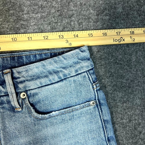 Jeans Good American Light Wash High Rise Good Boy Destructed elasticizzato taglia 6/28 - Foto 9 di 10