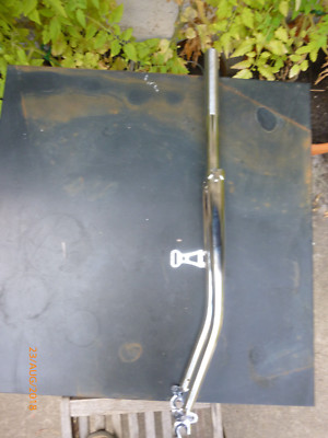  neue verchromte gabel 26x1.75 für oldies mit dynamohalter, 230mm gewindeschaft