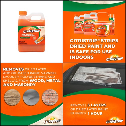 Paint Varnish Stripping Citristrip Gel Quart Oz 64 And Paste NonNmp