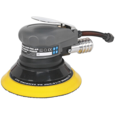 150 mm AIR Handschleifer 5 mm Schwingschleifer - 1/4'' BSP - STAUBFREIES Klett-Pad