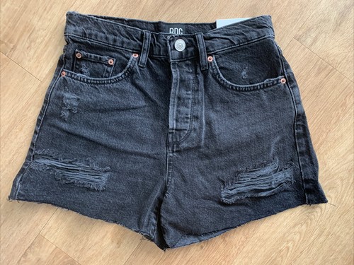 BDG Urban Outfitters Pax Ripped Wash Black Denim Shorts Size 27W BNWT RRP £39 - Picture 8 of 12