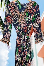 The Webster Miami for Target Tropical Print Dress Medium Designer M