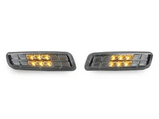 DEPO Amber LED Chrome/Clear Bumper Side Markers For 1998-2004 Lexus GS300/GS400