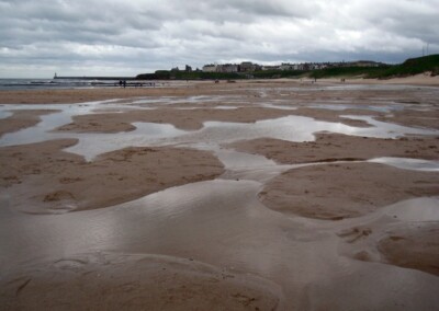 Foto 6x4 Der lange Sand Tynemouth Ende Juni und der Strand sollte voll sein c2008