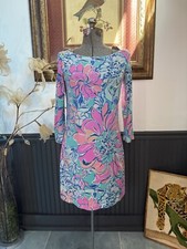 Lilly Pulitzer Sophie UPF 50 Seaside Aqua Breezy Babe Tunic Dress  Size...