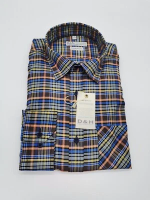 D & H Langarm Hemd Gr. 3XL 47/48 Kentkragen Bunt kariert Regular Fit - Bild 1 von 4