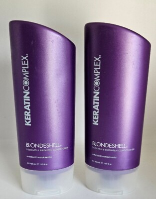 Keratin Complex Blondeshell Debrass & Brighten Conditioner 13.5 Fl oz (LOT OF 2)