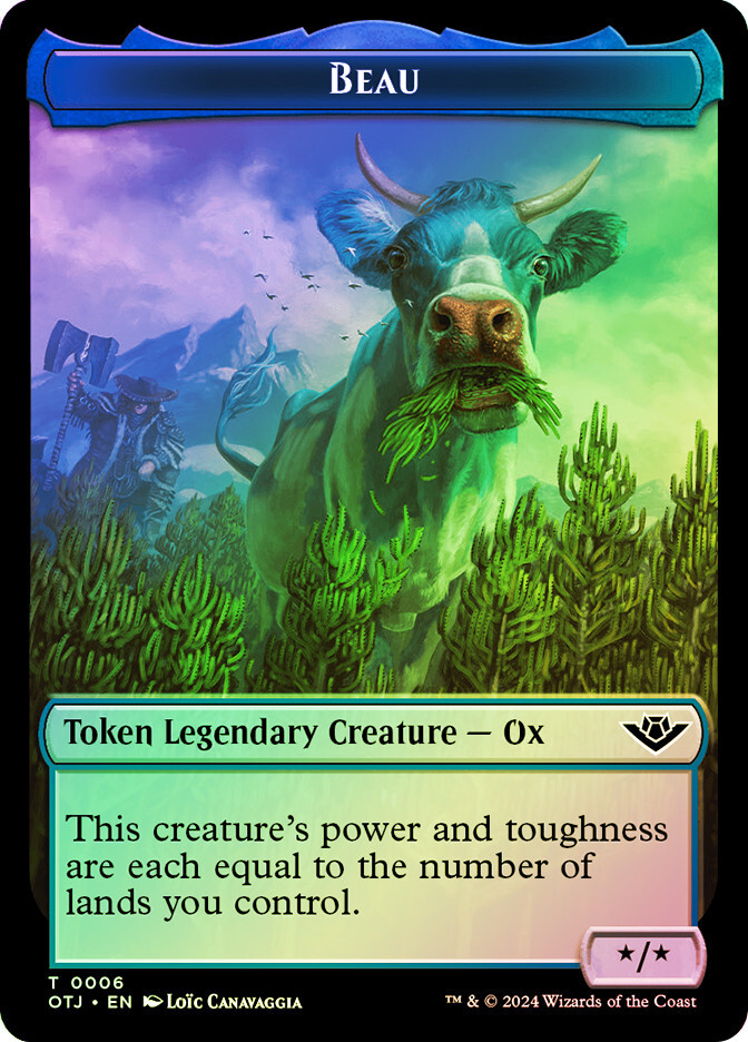 MTG FOIL {Beau Token} // {Mercenary Token} - Outlaws of MTG FOIL {Beau Token} // {Mercenary Token} - Outlaws of