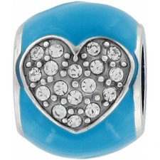 New Brighton BLISSFUL HEART BLUE Bead / Charm / Spacer Crystals MSRP 21
