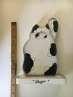 Ashwood Lane Kao's Kingdom 8" Wooden Painted Cat Figurine Artwork "Beggar" — photo 3