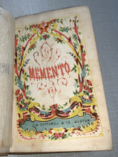 Memento William B. Tappan 1849 Rare Minature Book Boston Poet Hymnist