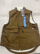 Lee Premium Select Men's Sleeve Sherpa Lined Mock Collar Full Zip Duck Canvas