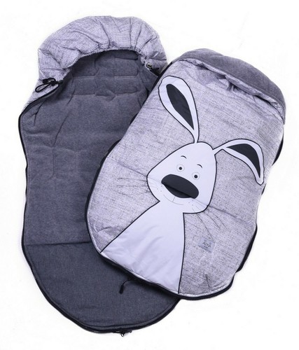 Winterfußsack (105cm) Fußsack für Kinderwagen Buggy, Universal, FLEECE & BAMBUS  - Bild 2 von 11