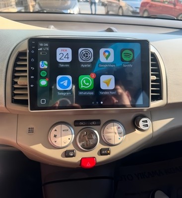 9''Carplay For Nissan Micra 3 K12 2002-10 Touch Screen Radio Android14 2+64G GPS