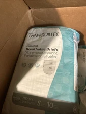 Lot of 8 Packs Tranquility Essential Breathable Incontinence Briefs XS Size (80)