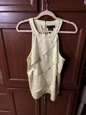 attention xl sleeveless womens blouse chartreuse 100% Polyester