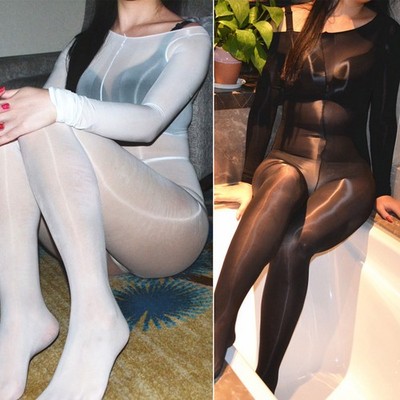 Damen Ganzkörper-Strumpfhose Bodysuit, 8D ultra dünn, glänzend und atmungsaktiv