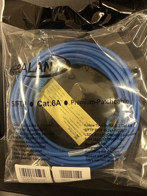 Infralan Cat.6A S/FTP Premium Patch Cable   Blue   Factory Sealed 7m