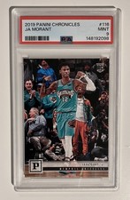 JA MORANT 2019-20 Panini Chronicles #116 PSA 9 Card Young Dolph Rookie Grizzlies