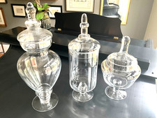 3 Glass Jars with Tops