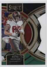 2023 Panini Select Premier Level Black & Green Prizm Die-Cut Payne Durham 3n1