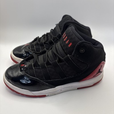 Nike Toddler Kids 12c Air Jordan Aura Max Sneakers AQ9216-006 Black Red Shoes