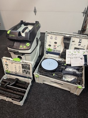 Festool PLANEX LHS 225 Sander with CT 36 E AC Dust Extractor & Accessories